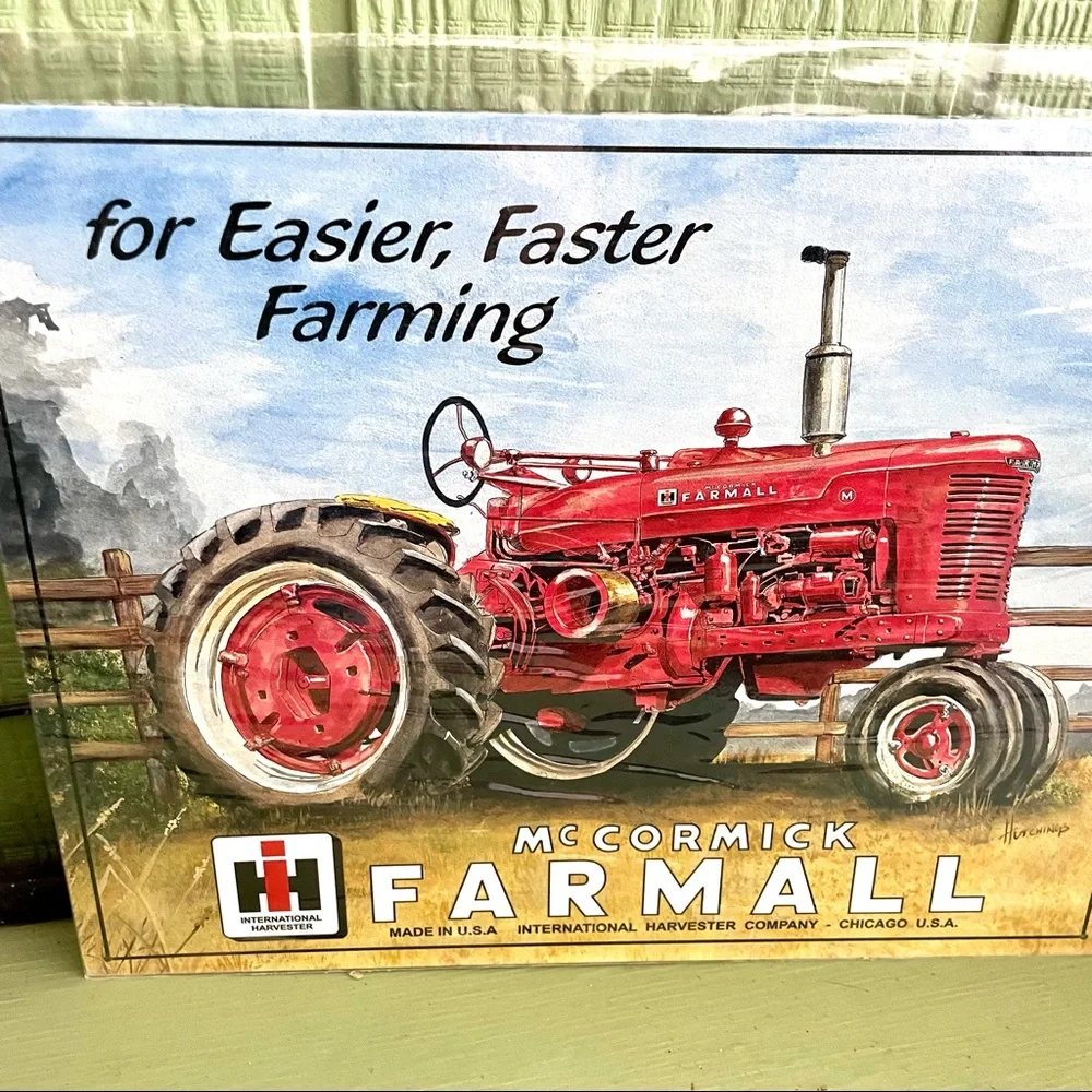 NEW Farmall Tractor Metal Sign